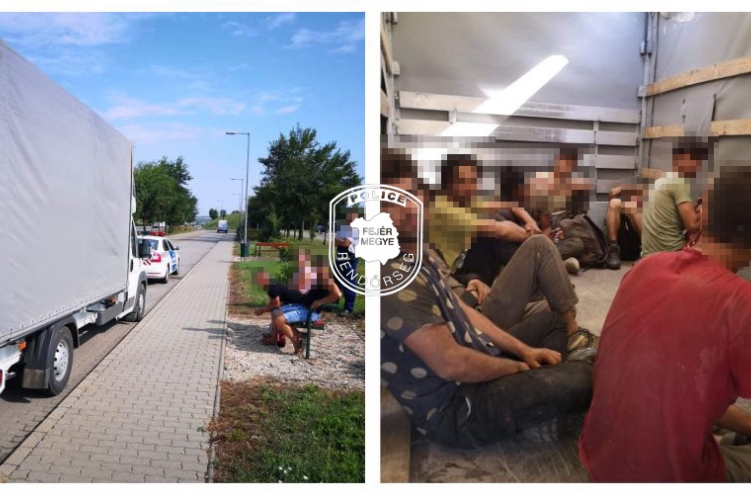 Lezárt járműben szállított migránsokat három román embercsempész