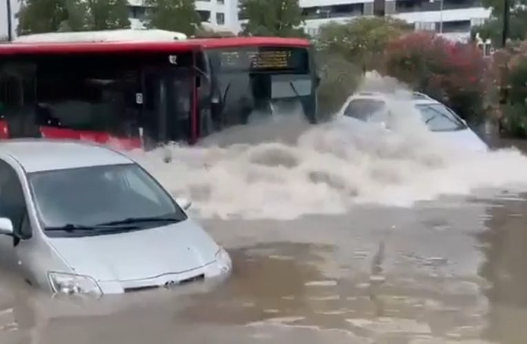 Drámai videó a heves esőzésekről