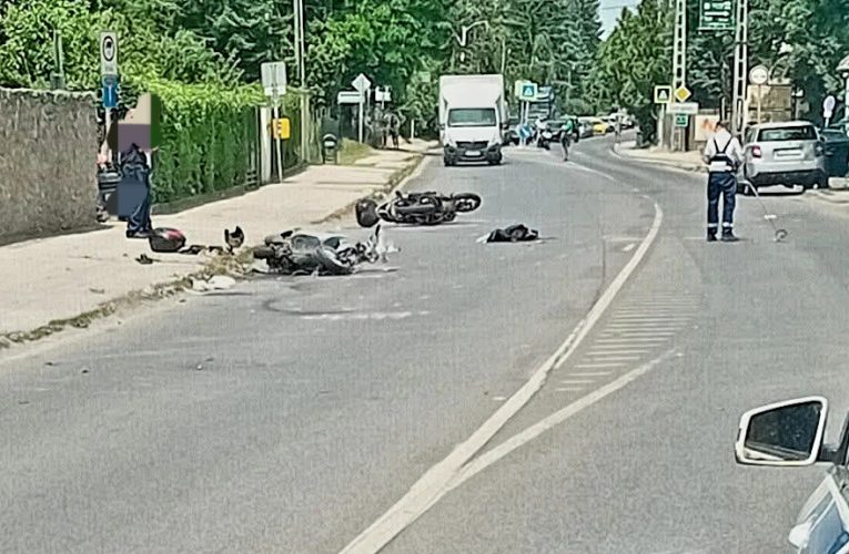 Motoros baleset történt