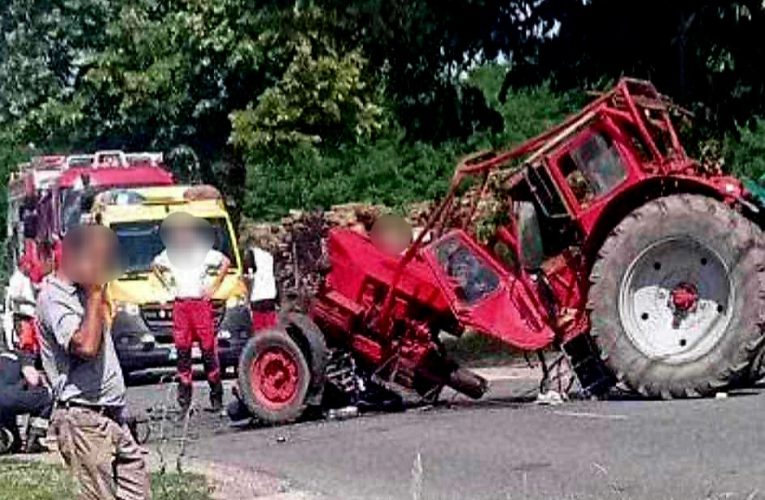 Mezőgazdasági vontatóval karambolozott egy motoros