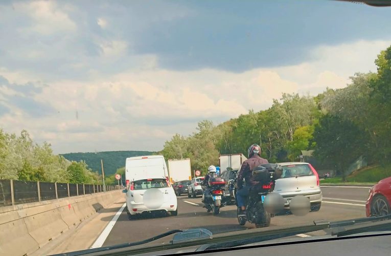 Őrület az M3-as autópályán