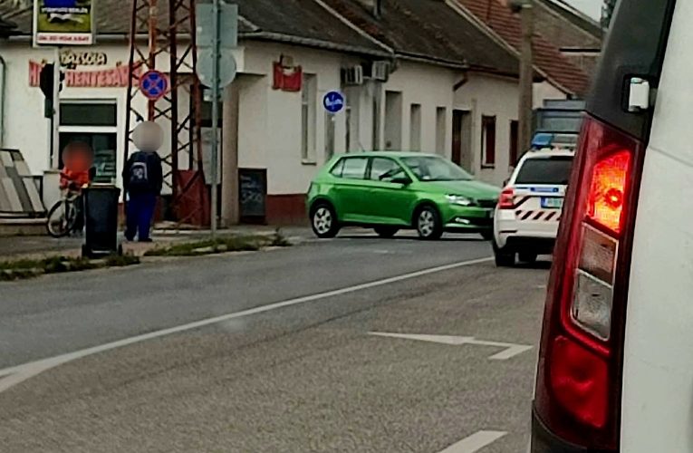 Kerékpáros gázolás történt
