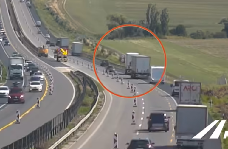 Mit csinált ez a kamionos az M1-es terelésében