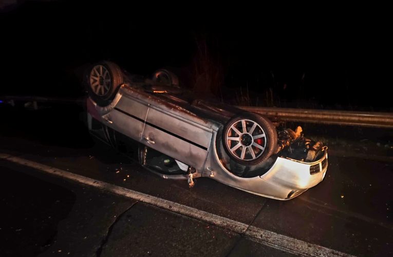 Döbbenetes jelenet az M0-s autóút-n