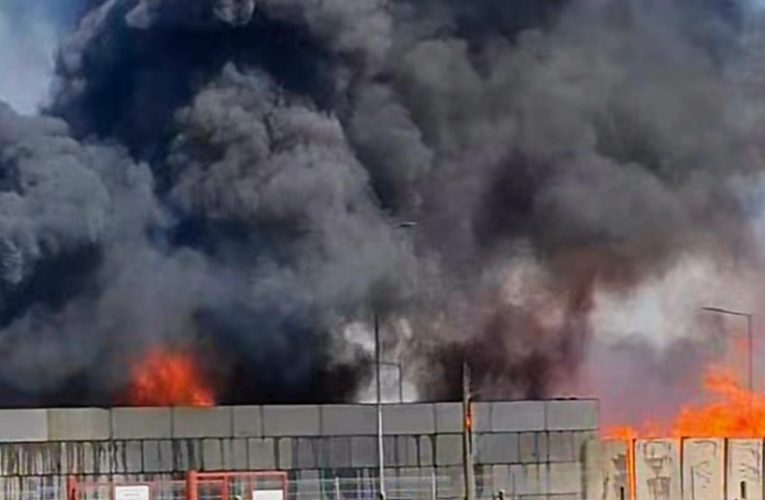 Tűz keletkezett egy hulladékfeldolgozó telepen