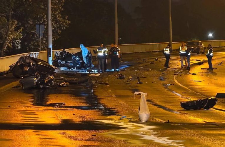 Darabokra szakadt az autó Szegeden: a motor több méterre repült a brutális becsapódás után