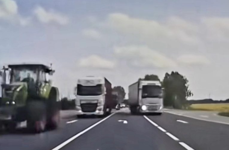 Amit ez a kamionos művelt az úton, attól minden autósnak égnek áll a haja – VIDEÓ