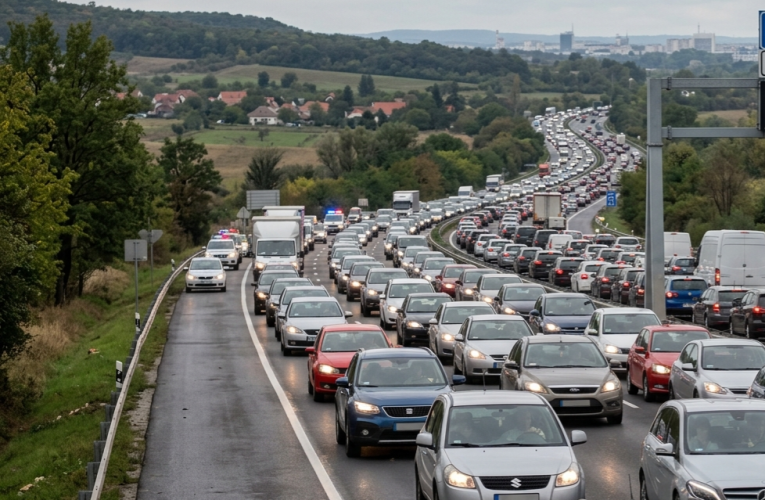 Megszűnt a sávzárás, de még mindig áll az M3-as