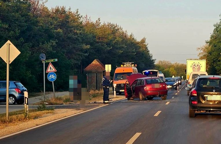 Baleset a 44-es főúton