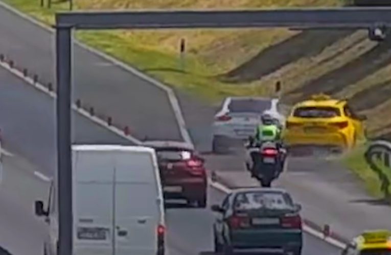 Döbbenetes manőver az M3-ason