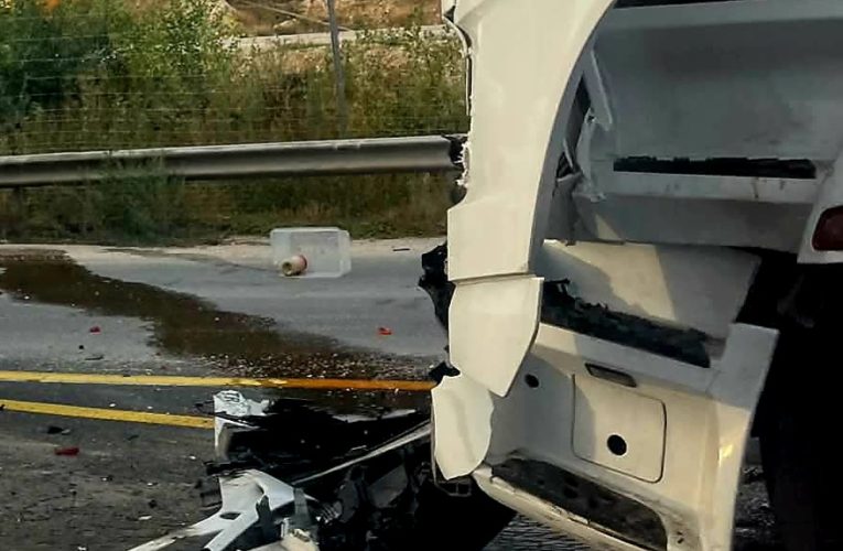 Utoléréses baleset történt az M1-es autópályán