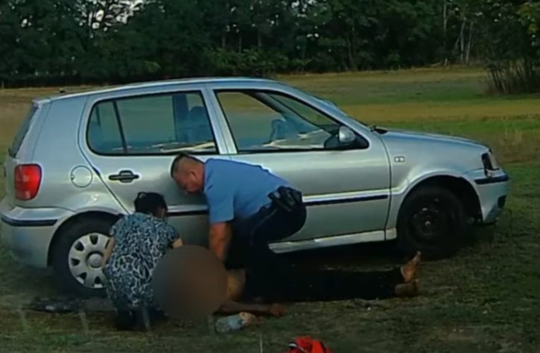 Menekült a rendőrök elől, majd ők mentették meg az életét